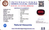 Natural Hessonite (Gomed) | Oval Mix Cut | IGC Certified Certificate No.: IGCDKBAJ42774 image 2