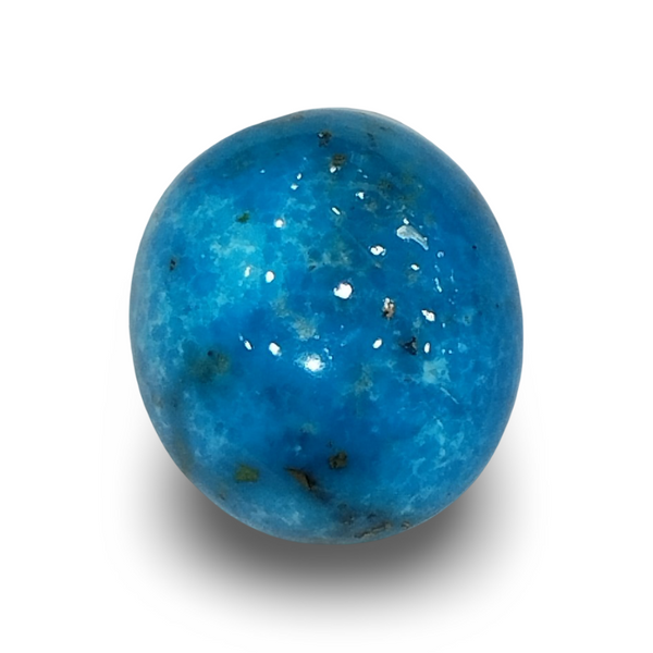 Natural Turquoise | Sea Blue | Oval Cut | IGC Certified | Matrix BackgroundCertification: IGC (IGCDKBAJ48347) image 0