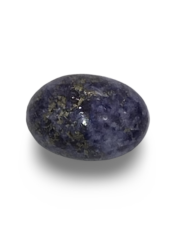Natural Lapis Lazuli | Oval Cabochon | Deep Blue with Rich Pyrite Matrix | Certified Certificate No.: IGCDKBAJ42491 image 1