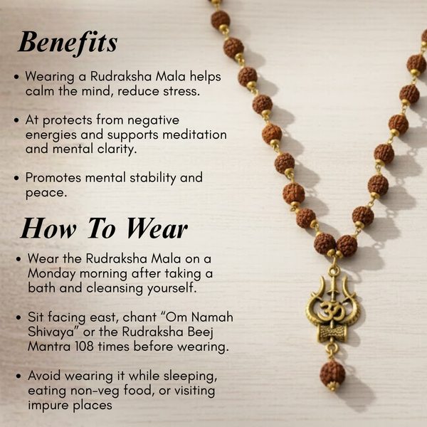 Shiv Shakti Rudraksha Mala