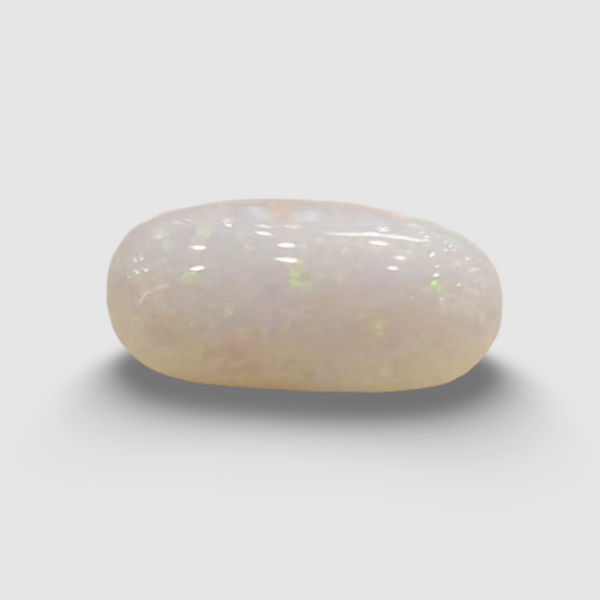 Natural White Opal 4.11 Ratti| Oval Cabochone | Certified No. IGCDKBAJ42949 image 0