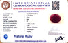 Natural Ruby | Oval Cut | Rich Red | Certified by IGC No.: IGCDKBAJ44818 image 2