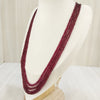 Natural Ruby Fourline Beaded Necklace: A Dazzling Display of Luxury and Passion image 5