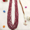 Natural Ruby Five Line TumbleNecklace: A Bold Expression of Nature’s Beauty image 4