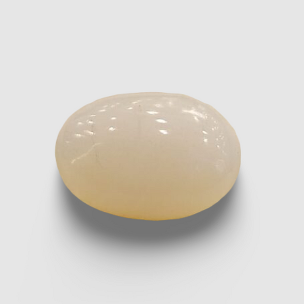 Natural White Opal 5.33 Ratti| Oval Cabochone | Certified No. IGCDKBAJ42993 image 0