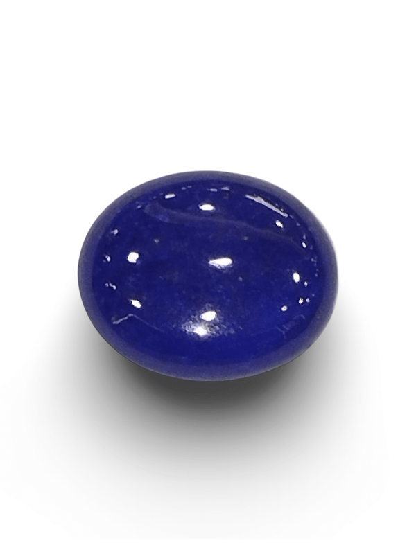 Natural Lapis Lazuli | Oval Cabochon | Rich Blue with Golden Pyrite | Govt. Lab CertifiedCertificate No.: IGCDKBAJ42505 image 1