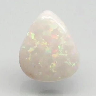 Natural White Opal 6.00 Ratti | Govt. Lab Certified | Untreated Pear Cabochon GemstoneNo.: 6810D26556 image 0
