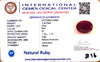Natural Ruby Gemstone | Oval Cut | Deep Red Hue | IGC Certified IGCDKBAJ44829 image 2