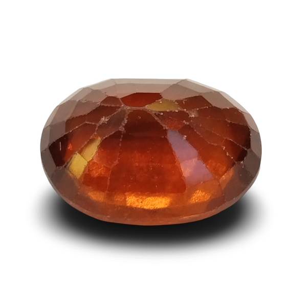 Natural Hessonite Garnet | Oval Mix Cut | Brownish Orange Certificate No.: IGCDKBAJ42756 image 1