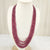 NaturalRuby Four Line Beaded Necklace: A Symbol of Elegance and Passion image 0