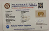 Natural Yellow Sapphire | Oval Cut | IGC Certified No.: IGCDKBAJ49494 image 2