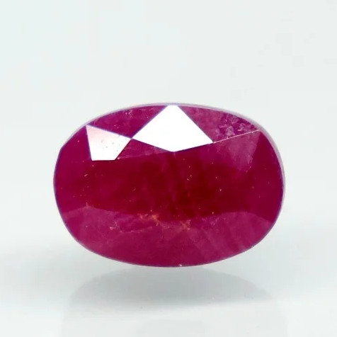 Natural Purplish Red Ruby | Certified Unheated | Oval Mixed Cut | 5.54 RT | Report No. 9581D38690 image 0