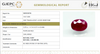 Natural Purplish Red Ruby | Certified Unheated | Oval Mixed Cut Report No. 9581D38705 image 1