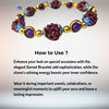 Brown PremiumGrape Garnet Protection Strength wearer from Negativity Bracelet for Men & women image 3