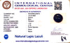 Natural Lapis Lazuli | Round Cabochon | IGC Certified Certificate No.: IGCDKBAJ44675 image 2