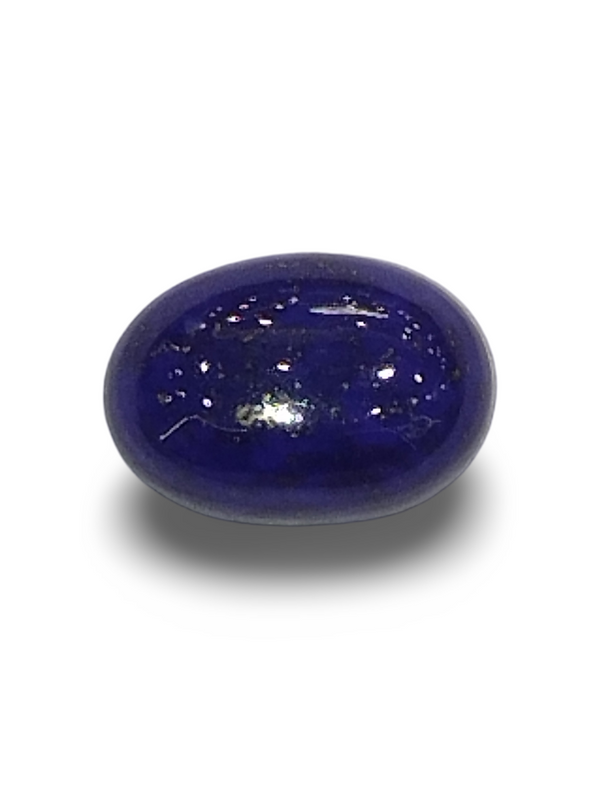 Natural Lapis Lazuli | Oval | Rich Blue with Pyrite Species | Certified Certificate No.: IGCDKBAJ44670 image 1