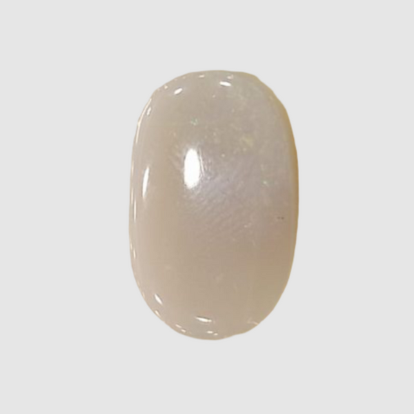 Natural White Opal 4.22 Ratti| Oval Cabochone | Certified No. IGCDKBAJ42951 image 1