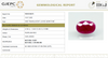Natural Purplish Red Ruby | Certified Unheated | Oval Mixed Cut Report No. 9581D38676 image 1
