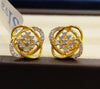 Kisna Collection | Yellow Gold Diamond Earrings | 3.10 Gm | 0.33 Carat | 14KT | H-I Color | SI Clarity image 0