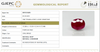 Natural Purplish Red Ruby | Certified Unheated | Oval Mixed Cut | 17.42 RT | 8891D36285 image 1