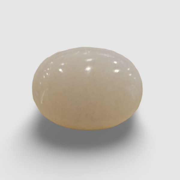 Natural White Opal 5.55Ratti| Oval Cabochone| Certified No. IGCDKBAJ43013 image 0