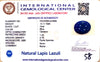 Natural Lapis Lazuli | Oval Shape | IGC Certified Certificate No.: IGCDKBAJ44669 image 2