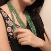Emerald Beaded Necklace: A Timeless Treasure-G.STB04 image 2