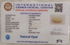 Natural White Opal 4.33 Ratti| Oval Cabochone | Certified No. IGCDKBAJ42945 image 2