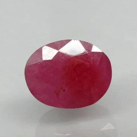 Natural Purplish Red Ruby | Certified Unheated | Oval Mixed Cut Report No. 9498D38423 image 0