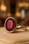 Natural Ruby Ring | Deep Red | Certified Gemstone in Sterling Silver | 50% Off image 0