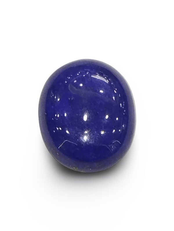 Natural Lapis Lazuli | Govt. Lab Certified | Oval Cabochon | Blue with Pyrite Certificate No.: IGCDKBAJ42508 image 0