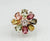 Exquisite Natural Tourmaline & Diamond Ring in 14K Gold image 0