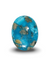 Natural Turquoise | Oval Cabochon | Sea Blue | Matrix Background | CertifiedCertificate No.: IGCDKBAJ44688 image 0