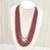Natural Ruby Seven Line Beaded Necklace: A Symbol of Elegance and Passion image 0