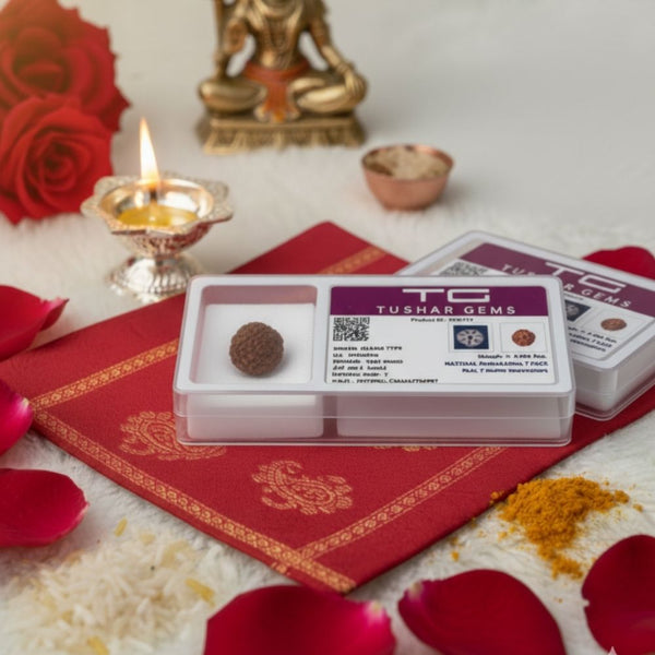 6 Mukhi Natural Rudraksha Premium – Certified Original Bead image 1