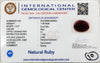 Natural Ruby | Oval Cut | IGC Certified No.: IGCDKBAJ42664 image 2