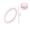 Pink Premium Rose Quartz Open The Heart Chakra Bracelet For Men & Women