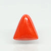 Natural Red Italian Coral | Triangular Cabochon | Govt. Lab Certified | Report No. 11737D47197