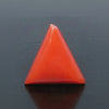 Natural Red Italian Coral |6H50| Triangular Cabochon | Govt. Lab Certified | Report No. 12939D53316