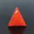 Natural Red Italian Coral |6H50| Triangular Cabochon | Govt. Lab Certified | Report No. 12939D53320