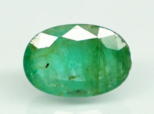 Natural Emerald (Panna) 4.5 carat oval, govt lab certified - Tushar Gems