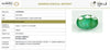4.5 carat natural green Emerald Panna oval cut, IIGJ certified