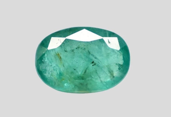 Natural Emerald (Panna) oval, govt lab certified, Report 13486D55315 - Tushar Gems