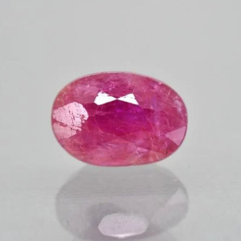Natural Red Ruby (Manik) | 18H500 | Oval Mixed Cut | Burma | Certified | Report No. 17802S213630