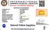 Natural Yellow Sapphire | Rectangle| IGC Certified No.: IGCDKBAJ45761
