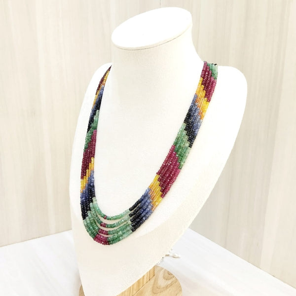Rainbow 5 String Necklace: A Dazzling Celebration of Color image 1