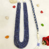 Natural Four Line Blue Sapphire Necklace: Elegance Meets Timeless Beauty image 3