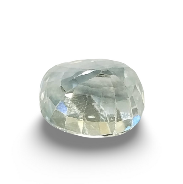 Natural White Zircon| Certified | Oval|Certificate No.: IGCDKBAJ46144 image 1