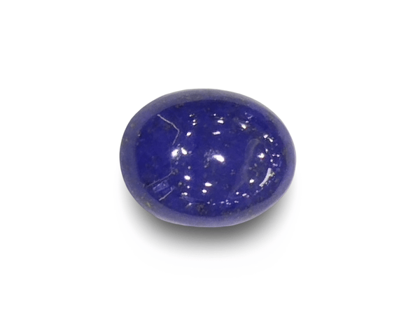 Natural Lapis Lazuli | Govt. Lab Certified| Oval Cabochon | Deep Blue with Pyrite Certificate No.: IGCDKBAJ42509 image 1