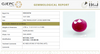 Natural Purplish Red Ruby | Certified Unheated | Oval Mixed Cut Report No. 9581D38704 image 1